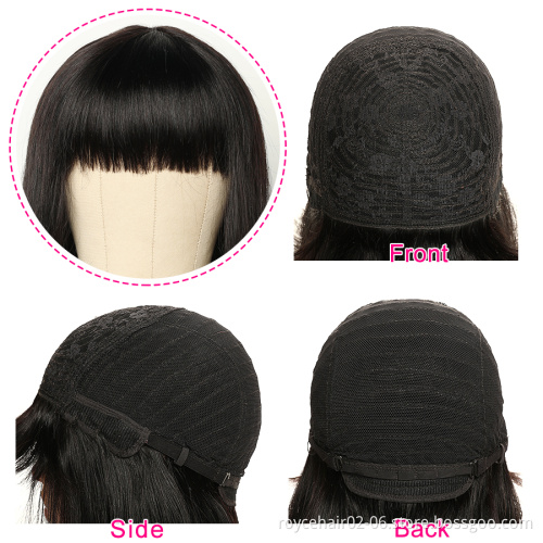 Brazilian Virgin Human Hair Machine Made Wig Vendor, Cheap Glueless 613 Natural Colored Hair Bob Wigs